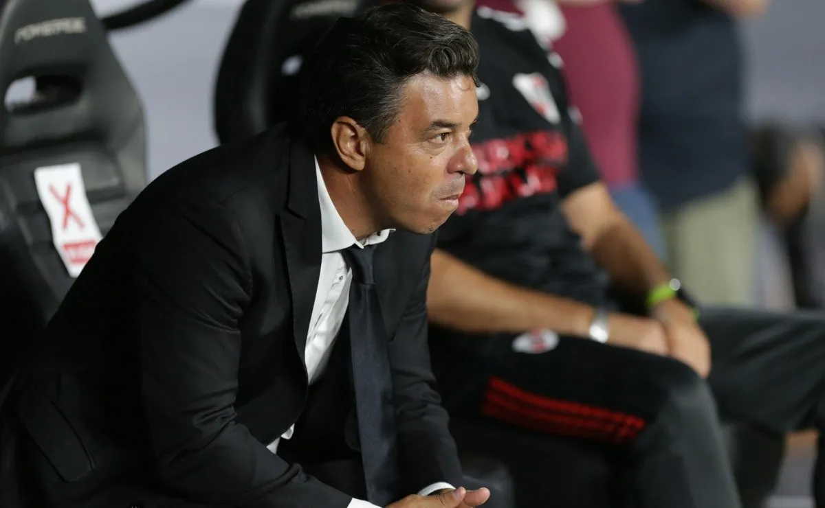 Marcelo Gallardo mostró su descontento por el partido de River contra Argentinos Juniors, pero también por el pésimo rendimiento arbitral.