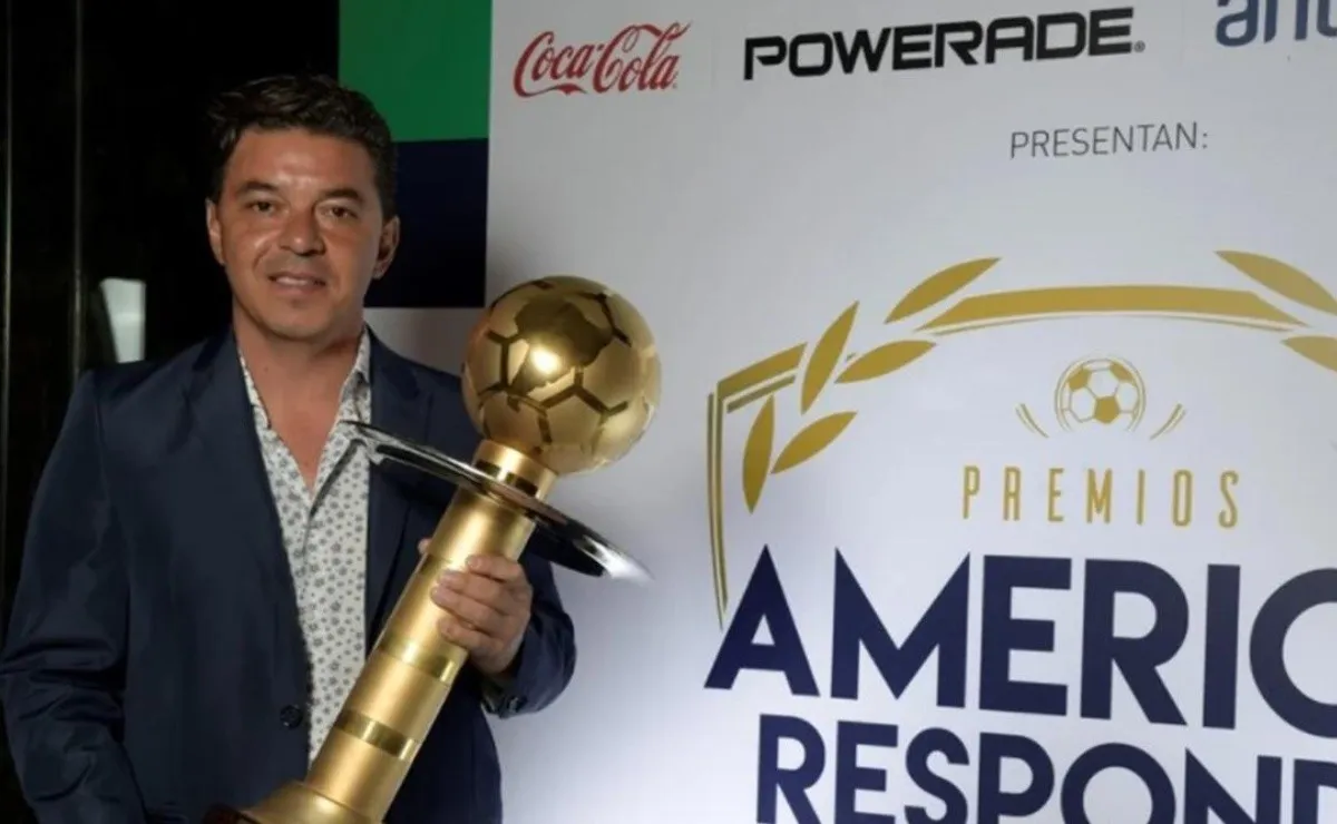 Marcelo Gallardo fue premiado por tercer año consecutivo