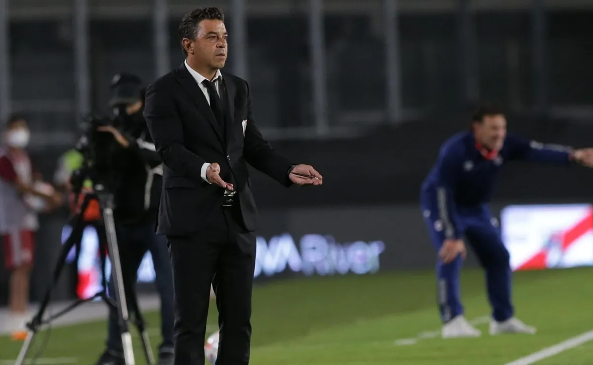 Marcelo Gallardo se retiró sin hablar con los medios luego del partido entre River y Argentinos por la cuarta fecha de la Copa de la Liga Profesional.