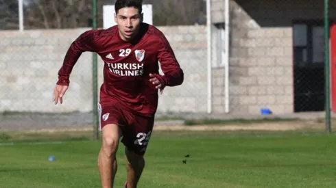 Gonzalo Montiel regresó a las prácticas de River