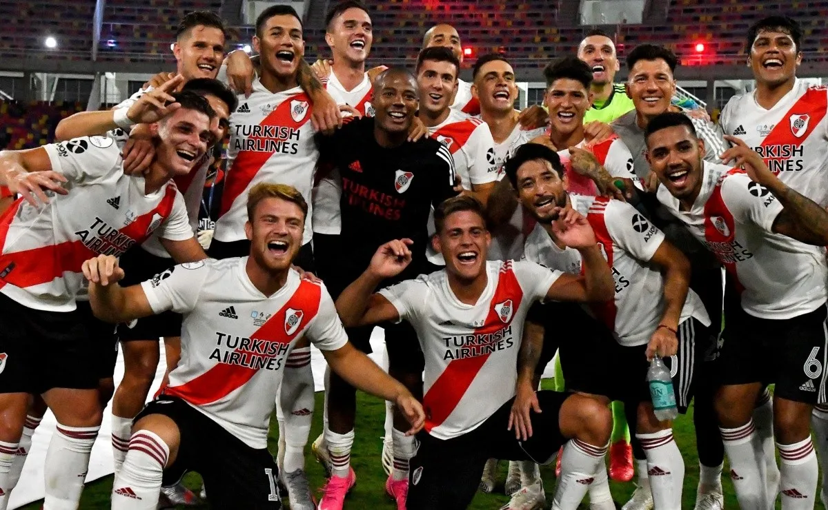 River le ganó 5 a 0 a Racing por la Supercopa Argentina y los jugadores mostraron sus festejos en las redes sociales.