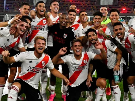 El festejo de los jugadores en las redes