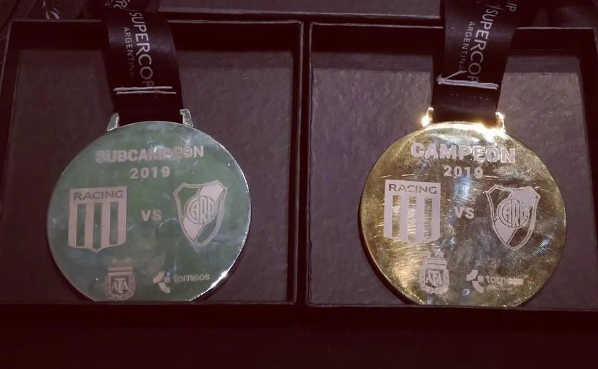 Las medallas que entregará esta noche la Supercopa Argentina