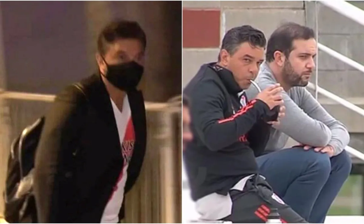 Marcelo Gallardo se presentó en el River Camp para ver a la Reserva pocas horas después de haber ganado la Supercopa Argentina contra Racing.