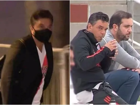 Gallardo volvió con la camiseta puesta y se fue a ver a la Reserva