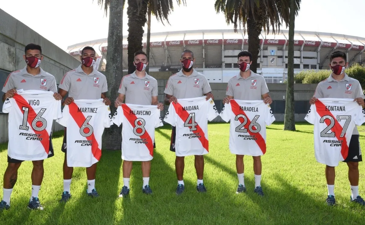 River presentó a sus seis refuerzos en el Monumental con Marcelo Gallardo y Rodolfo D'Onofrio como anfitriones.