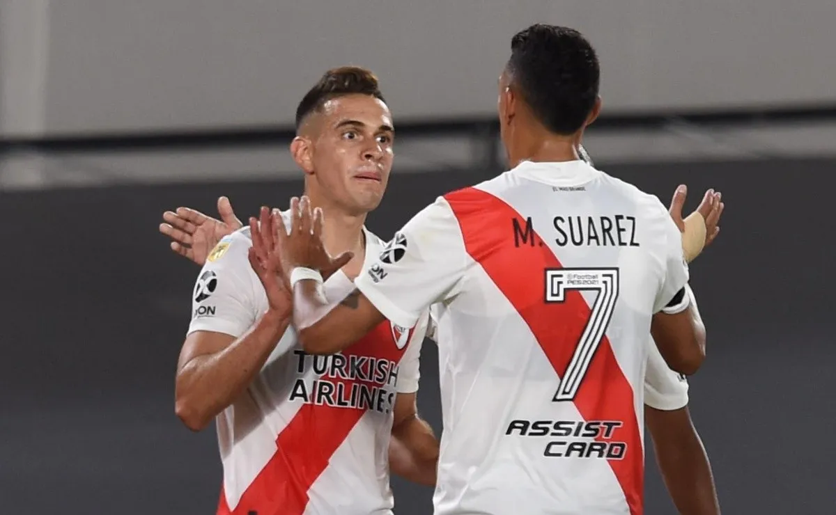 Rafael Santos Borré sumó su gol número 47 en River y alcanzó a Marcelo Salas en la lista de goleadores extranjeros del Más Grande. Su próximo objetivo es Juan Pablo Ángel.