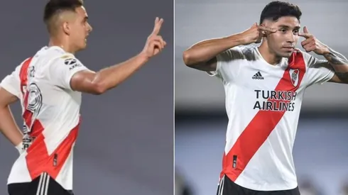 Gonzalo Montiel y Rafael Borré dedicaron sus goles de manera muy particular