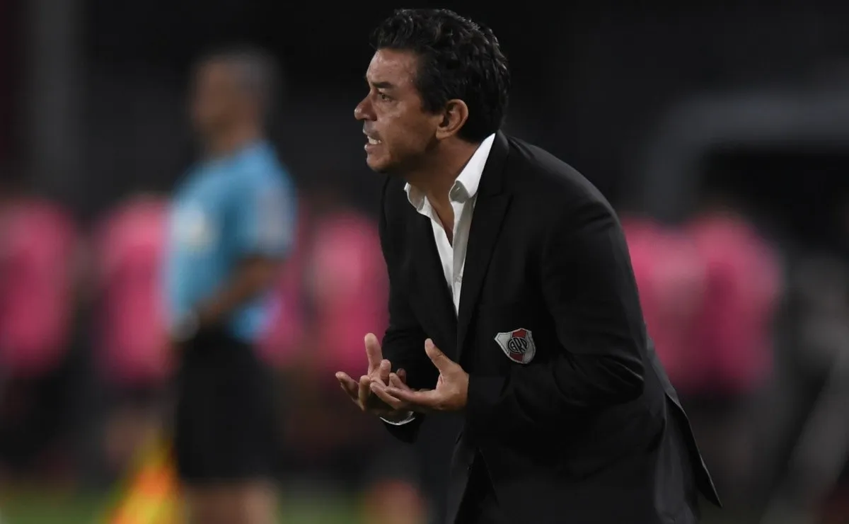 Marcelo Gallardo vivió una jornada demasiado agitada el domingo frente a Estudiantes