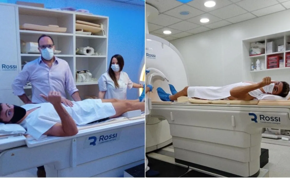 José Paradela y Agustin Fontana se realizaron la revisión médica