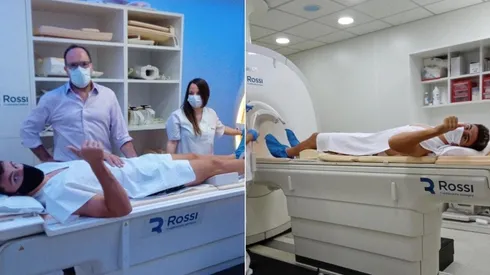 José Paradela y Agustin Fontana se realizaron la revisión médica