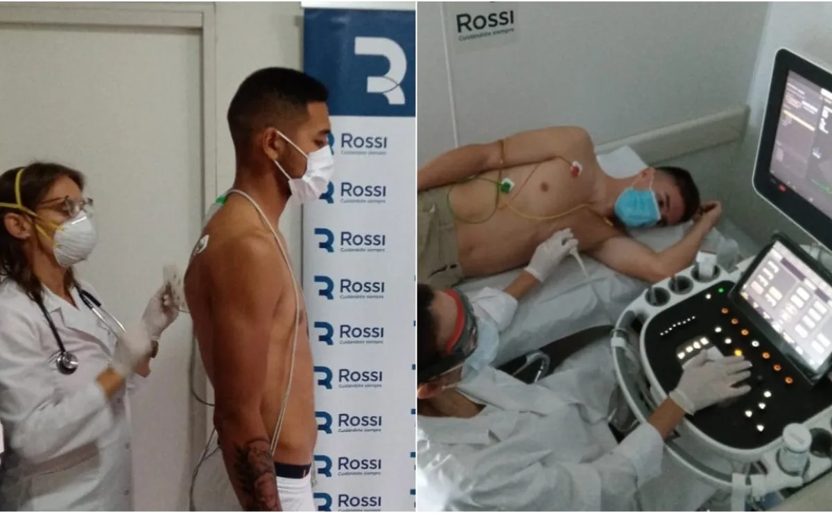 Agustín Palavecino y David Martínez fueron juntos a realizarse la revisión médico al Centro Rossi y esta tarde firmarán sus contratos con River.