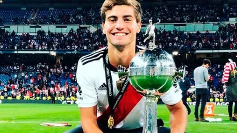 El volante central nacido en Mercedes disputó 21 partidos con el Manto Sagrado y obtuvo 3 títulos, entre ellos la Copa Libertadores 2018 ante Boca en Madrid.