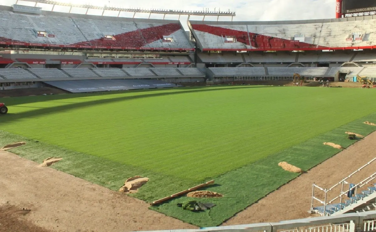 El Estadio Monumental cada día más preparado para el nuevo estreno