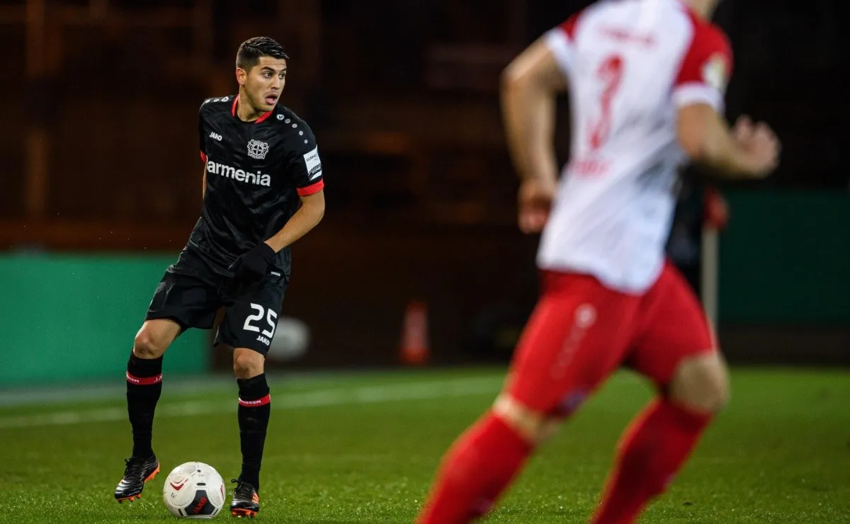 Exequiel Palacios volvió a jugar tras una dura lesión en su espalda. El ex River jugó 45 minutos en la derrota del Bayer Leverkusen en la Copa de Alemania.