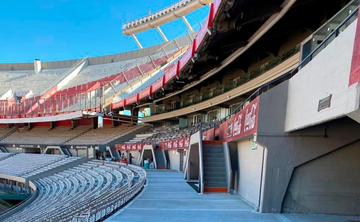 El Estadio Monumental lucirá totalmente diferente cuando los hinchas vuelvan a alentar a River en persona. Habrá Wifi, baños nuevos y una mejor visión para la Centenario Alta.
