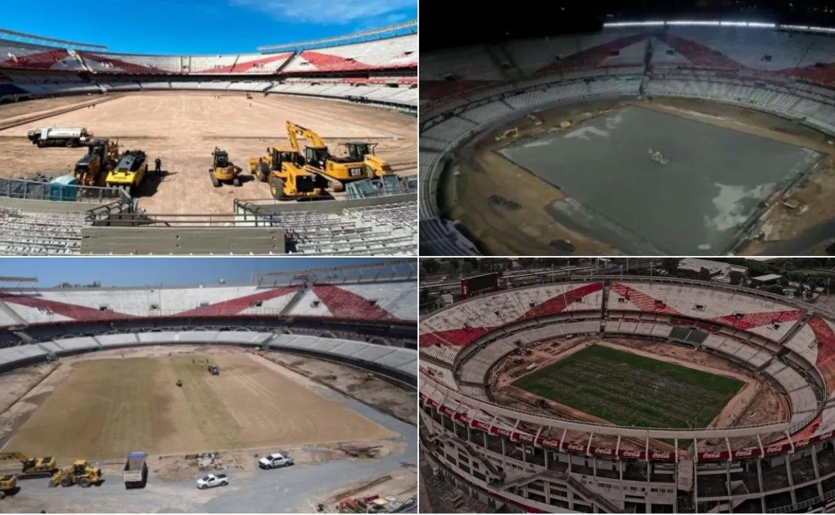Las obras en el Monumental paso a paso. Los plazos se están cumpliendo y River volvería a jugar en su estadio para mediados de febrero cuando comience la Copa Diego Maradona.