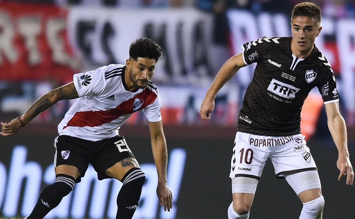 Agustín Palavecino enfrentó a River por Copa Argentina jugando con Platense