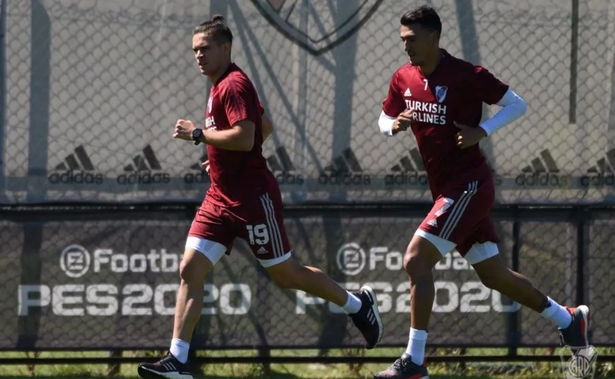 Suárez y Borré se preparan para la pretemporada de River en Ezeiza