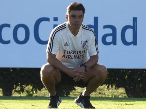 Volvió River a las prácticas con Gallardo a la cabeza