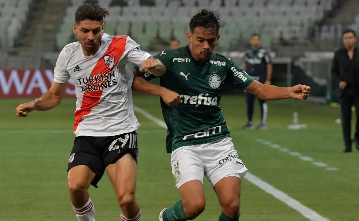 Gonzalo Montiel fue la figura de la cancha frente a Palmeiras