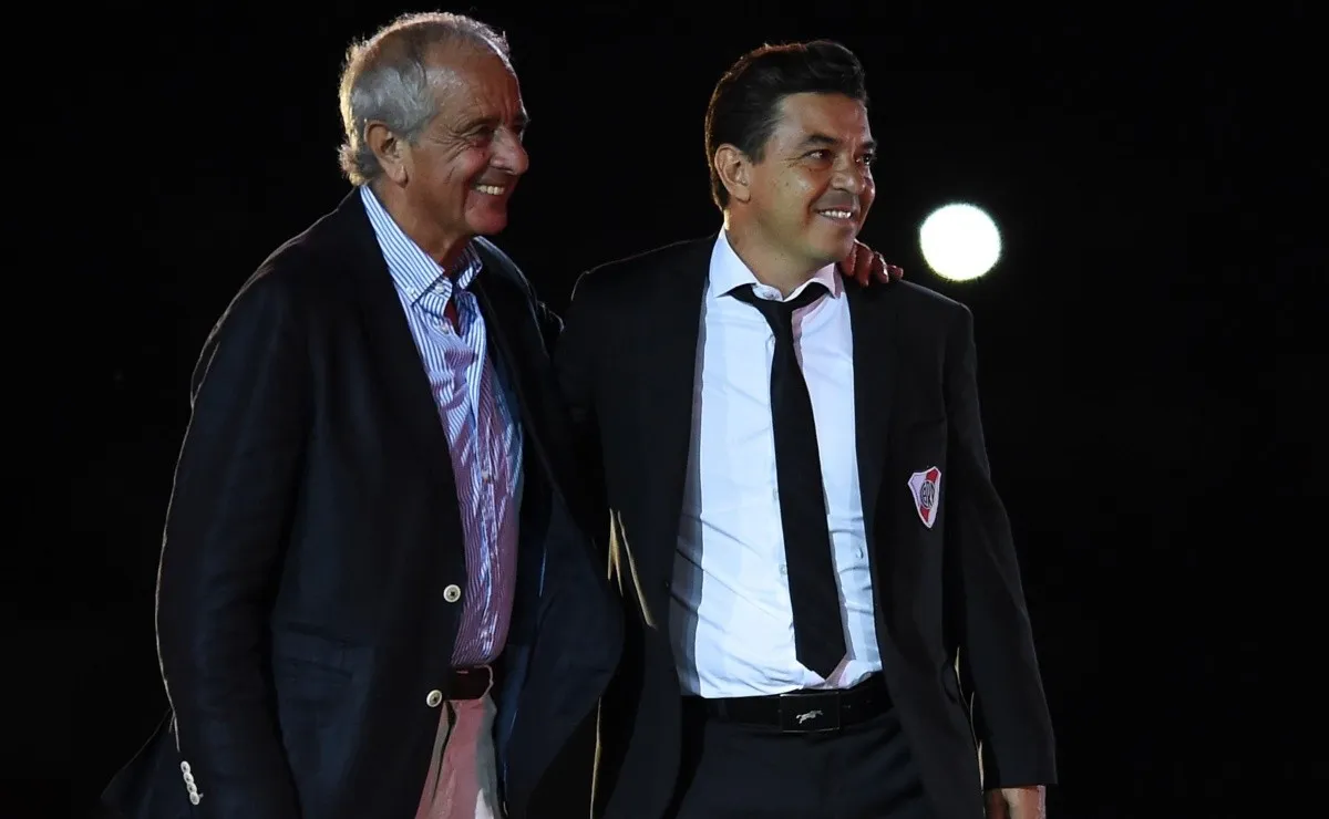 Rodolfo D'Onofrio se refirió a la continuidad de Marcelo Gallardo como director técnico del Más Grande, sostuvo que esperará a que vuelva de sus vacaciones para hablar con él.