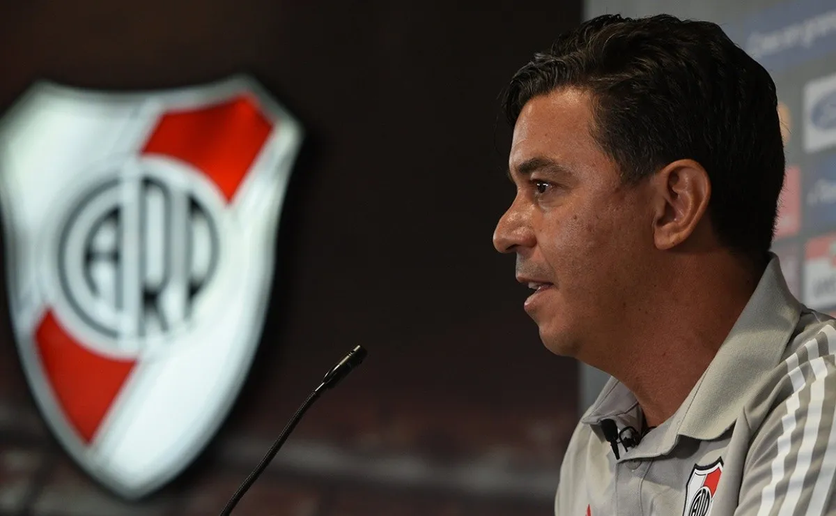 Frente a los brasileños, el técnico dirigió su partido internacional número 100 con River.
