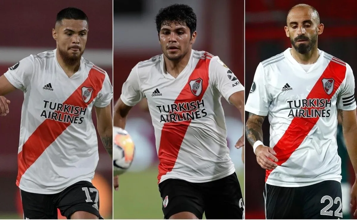 Marcelo Gallardo podría volver a utilizar a los tres marcadores centrales contra Palmeiras por la semifinal de la Copa Libertadores en el Allianz Parque.