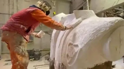 La estatua de Marcelo Gallardo estará terminada en el primer trimestre del 2021