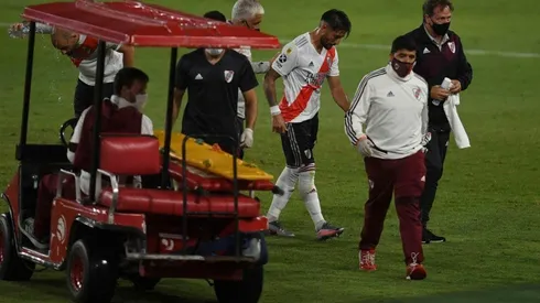 Milton Casco se retira lesionado y River ya no tenía más cambios