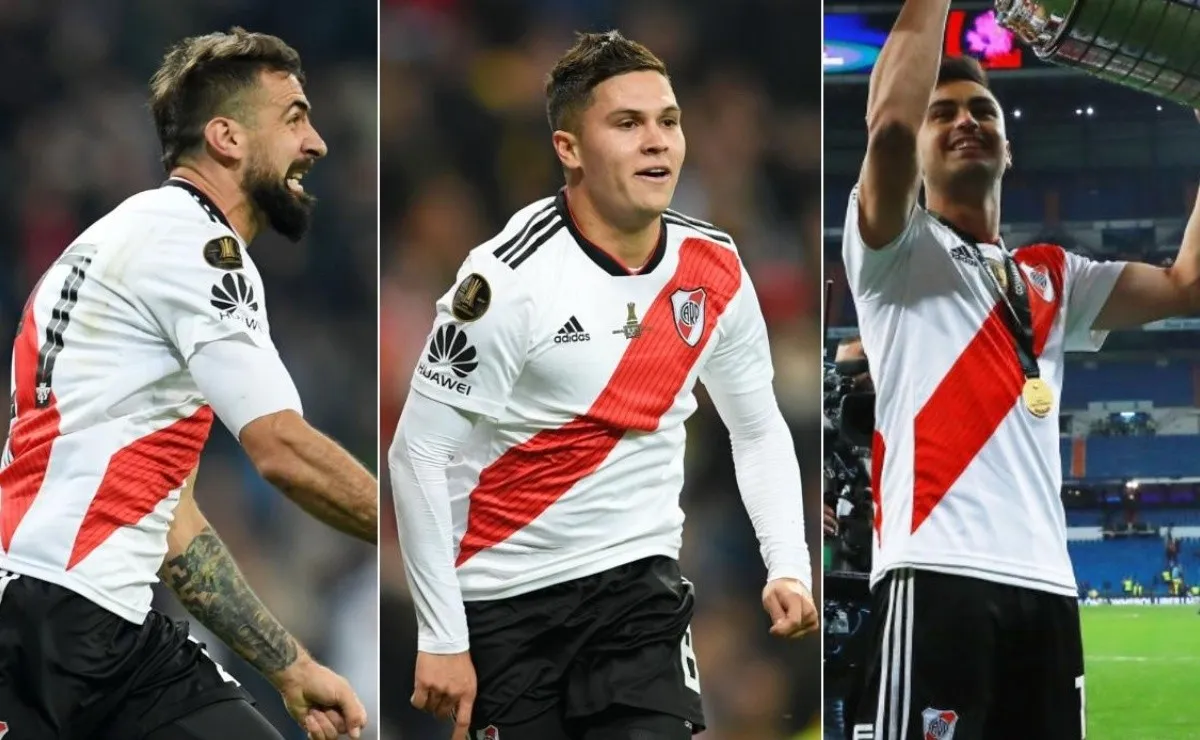 Pratto, Quintero y Martínez, los tres autores de los goles en Madrid ya no están jugando en River