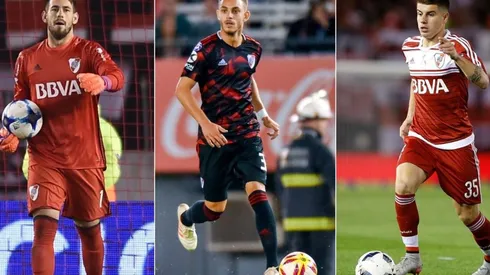 Augusto Batalla, Nahuel Gallardo y Tomás Andrade, tres de los que deben regresar a River