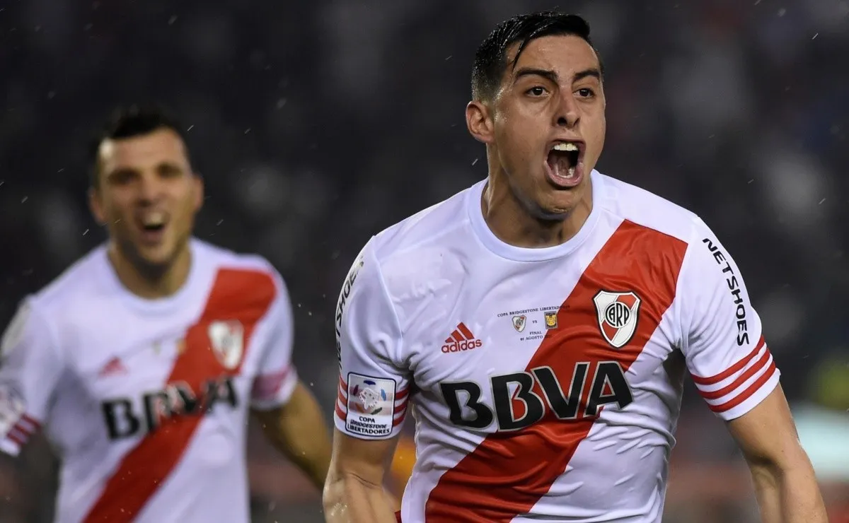 Ramiro Funes Mori jugó en River entre 2012 y 2015, en esos años disputó 109 partidos y marcó 11 goles, entre ellos uno a Tigres en la Final de la Libertadores 2015.