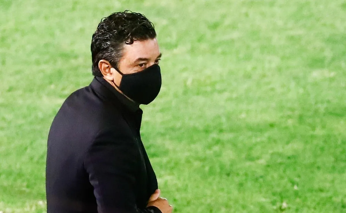 Marcelo Gallardo se mostró muy feliz luego de la victoria en Parque Patricios