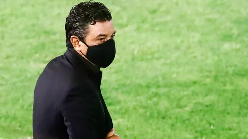 Marcelo Gallardo se mostró muy feliz luego de la victoria en Parque Patricios
