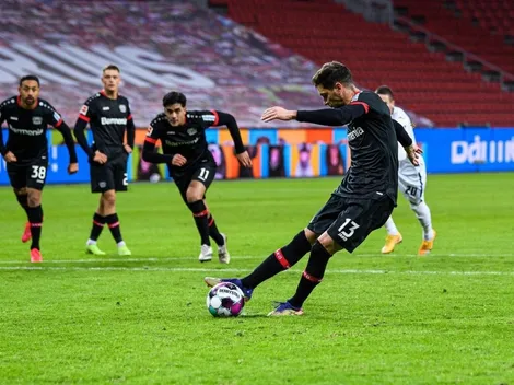 Gol de Alario en el Leverkusen puntero de la Bundesliga