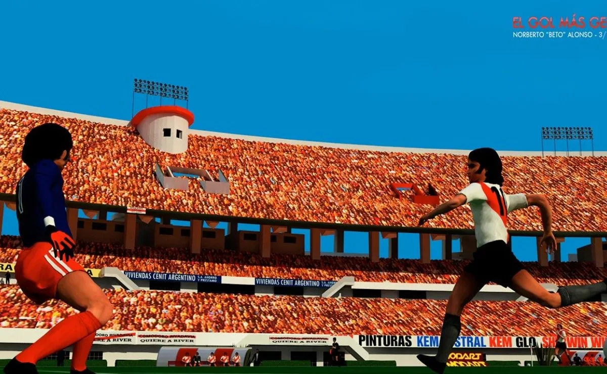 Recrearon en 3D el gol del Beto Alonso que no pudo hacer Pelé