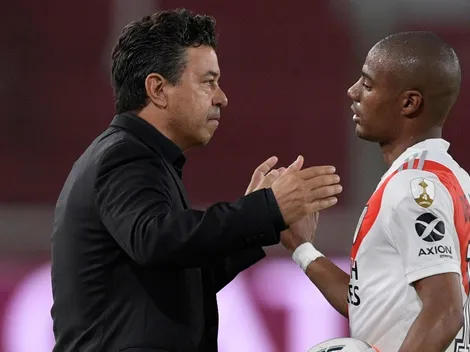 Gallardo sorprendió con la formación de River