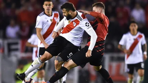 Lucas Pratto, clave en la final de la Recopa 2019.