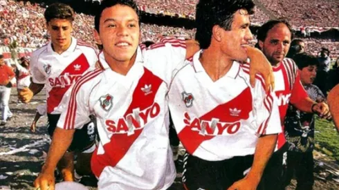 Marcelo Gallardo y Ariel Ortega, compañeros en un fabuloso River.