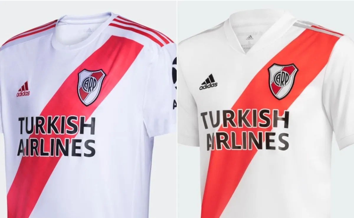 Apenas se modificó el cuello, la unión de la banda y el color de las tres tiras y del logo.