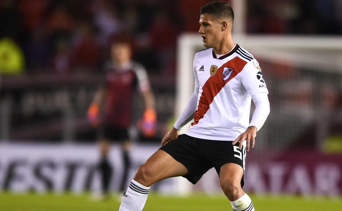 Bruno Zuculini llegó a River a comienzos de 2018, acumula un total de 47 partidos y un gol ante Kashima en el Mundial de Clubes 2018.