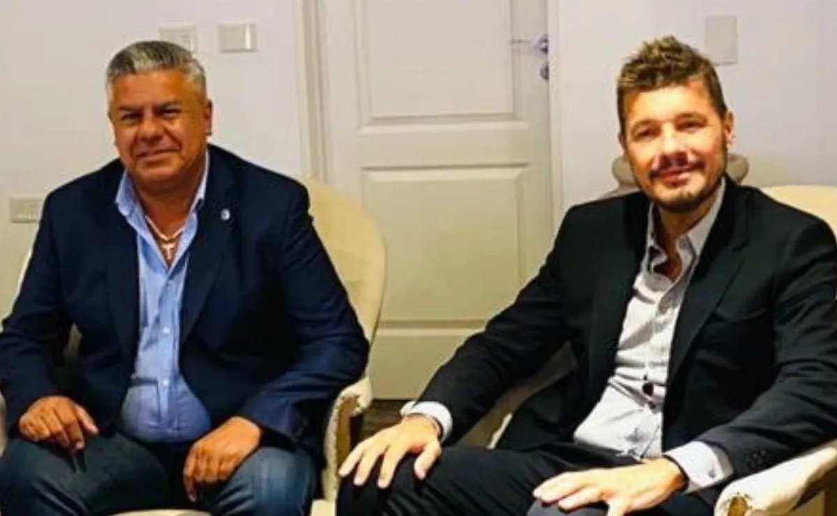 Claudio Tapia y Marcelo Tinelli, dos de los protagonistas del fin de semana