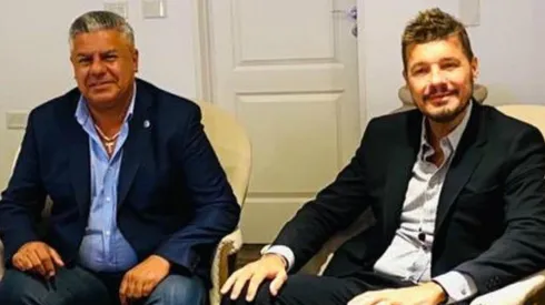 Claudio Tapia y Marcelo Tinelli, dos de los protagonistas del fin de semana