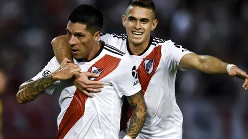 Enzo Pérez y Rafael Santos Borré hablaron de un hipotético superclásico por Copa Libertadores.