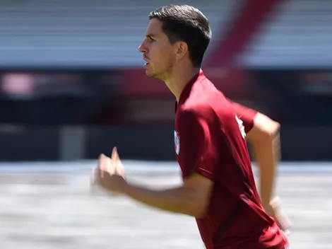 Nacho se entrenó con normalidad