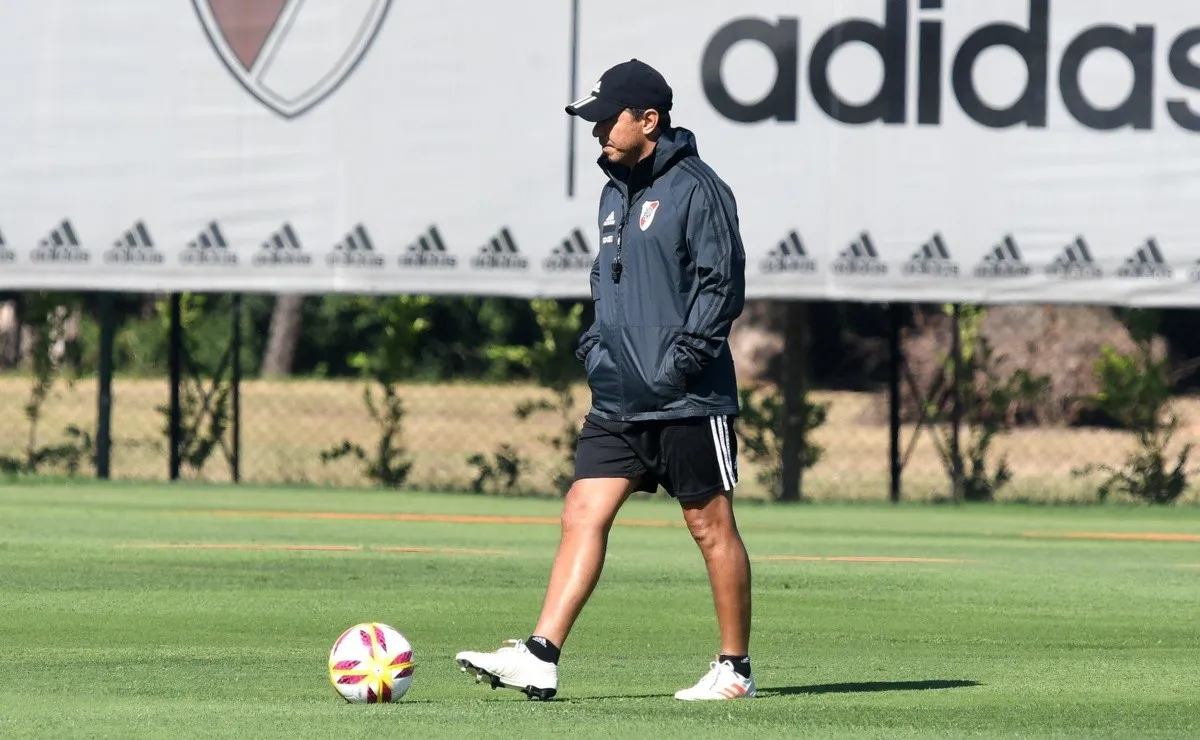 Gallardo en el River Camp.