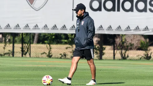 Gallardo en el River Camp.