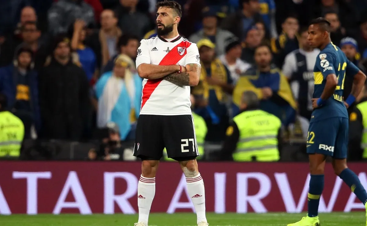 Modo Oso en Madrid, Lucas Pratto acababa de empatar el partido más importante de la historia.