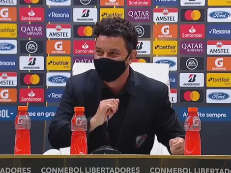 El enojo de Gallardo antes de la conferencia